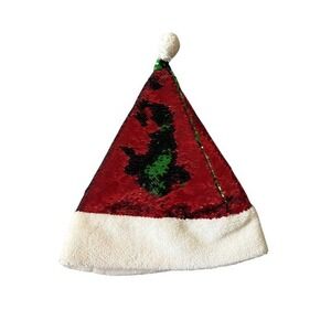 Flip Sequins Santa‎ Hat Red & Green